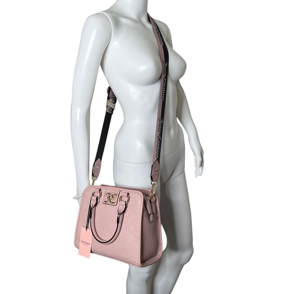 Juicy Couture Dusty Blush Charm Sure Satchel With Matching Wallet - Picture 3 of 17